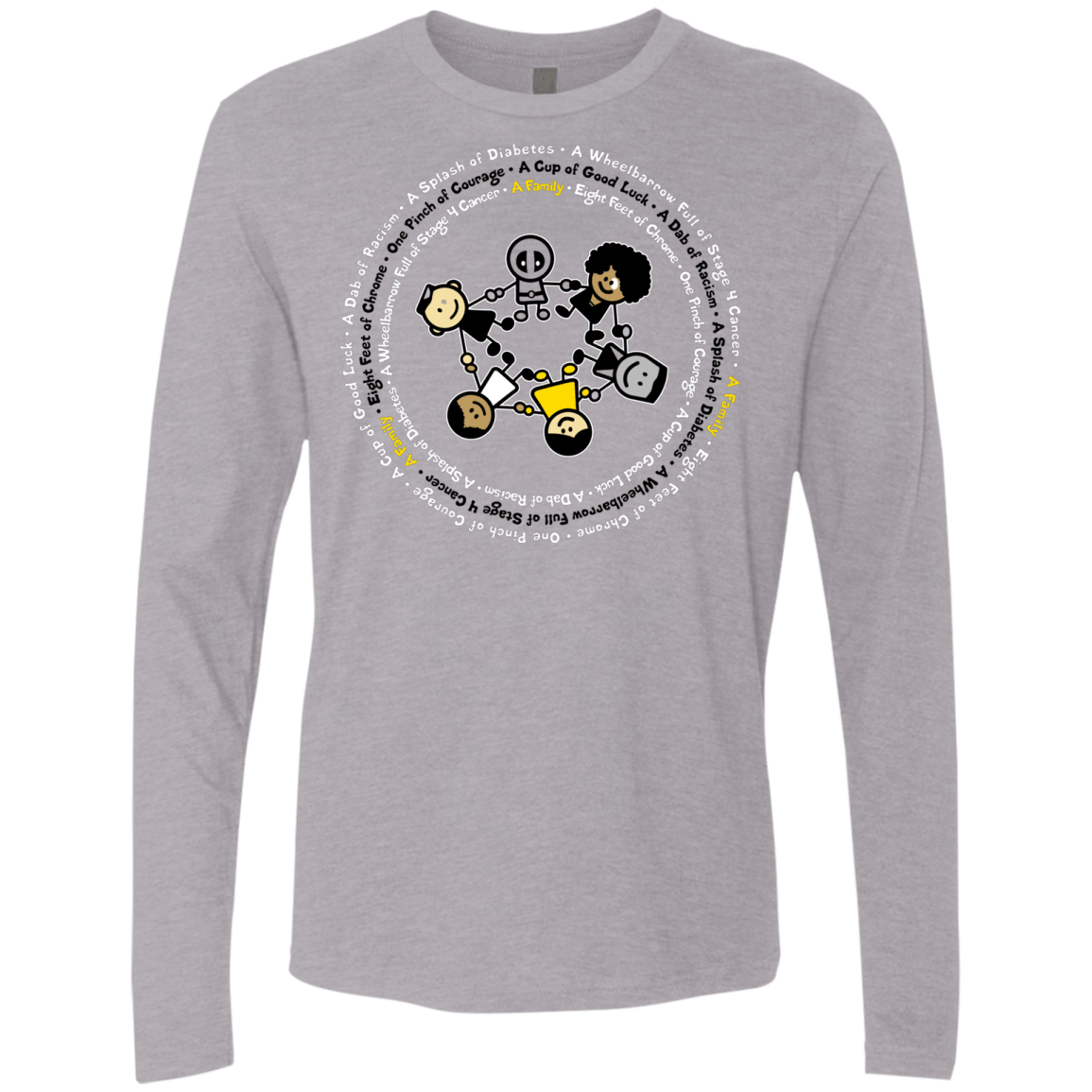 Support Family Men's Premium Long Sleeve