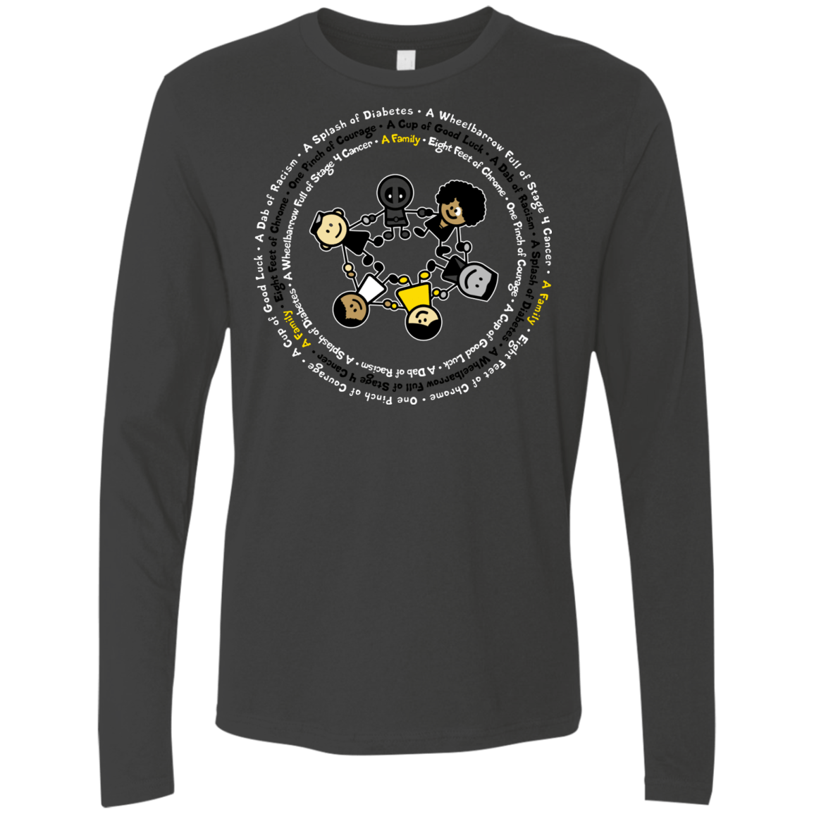 Support Family Men's Premium Long Sleeve