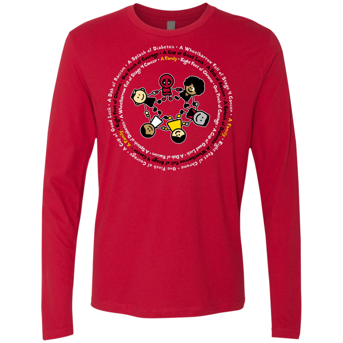 Support Family Men's Premium Long Sleeve