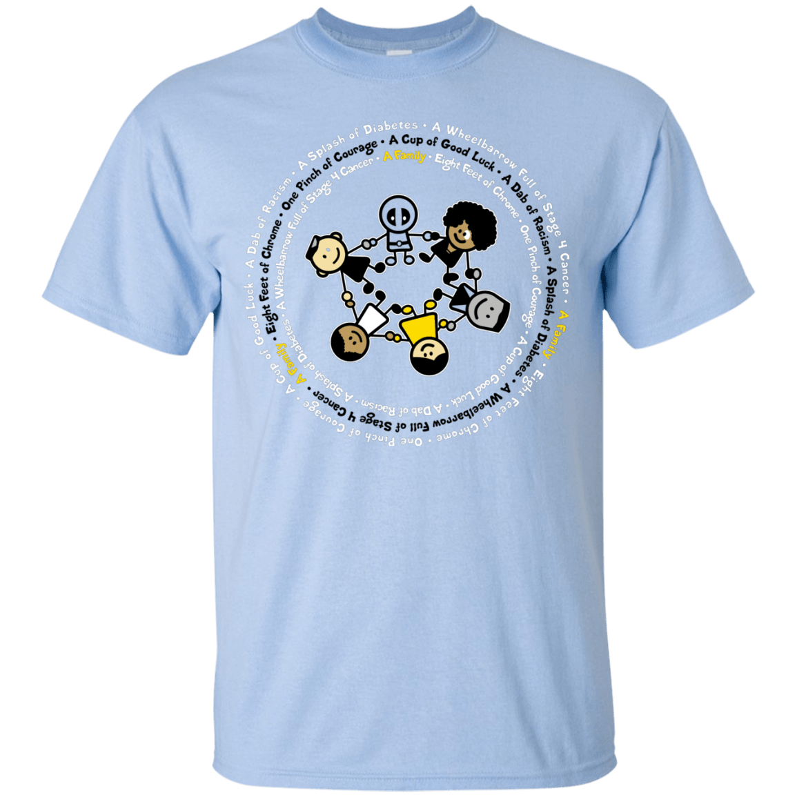 T-Shirts Light Blue / S Support Family T-Shirt