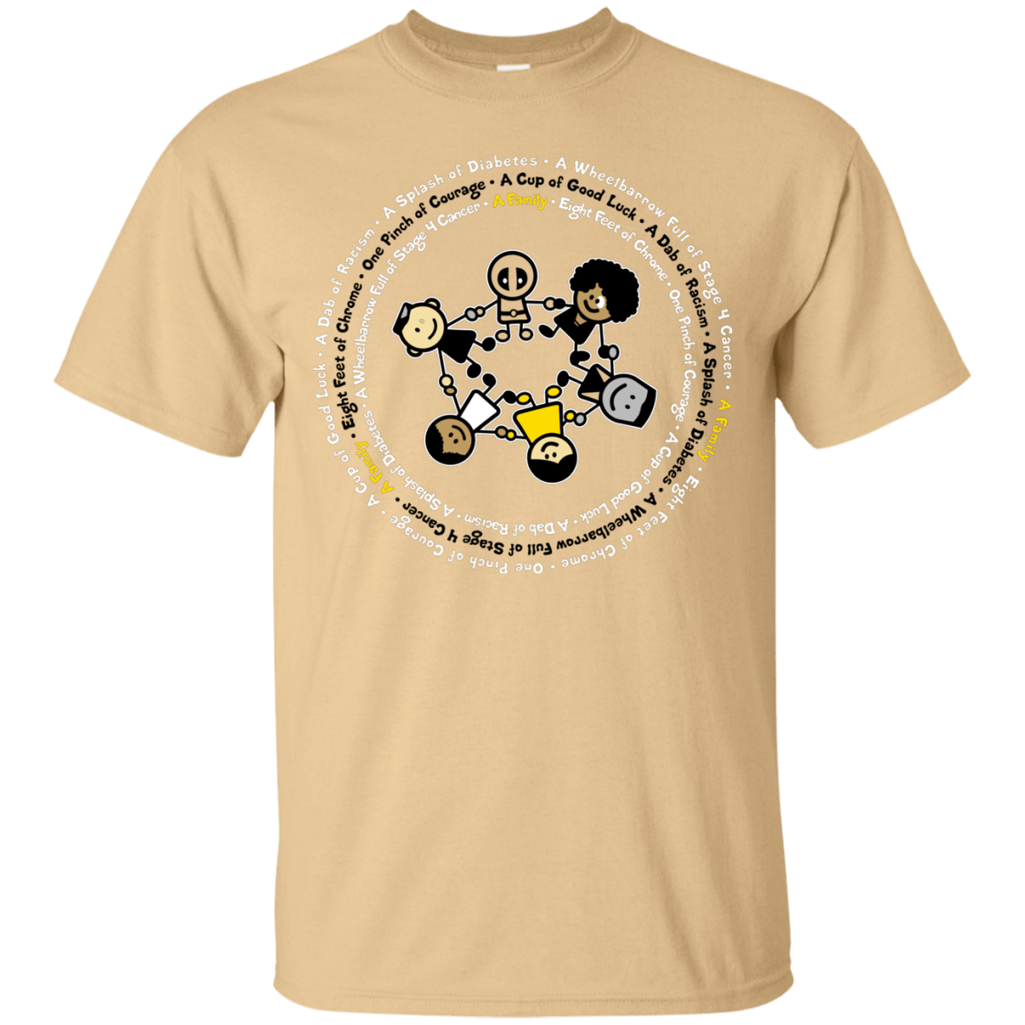 T-Shirts Vegas Gold / S Support Family T-Shirt