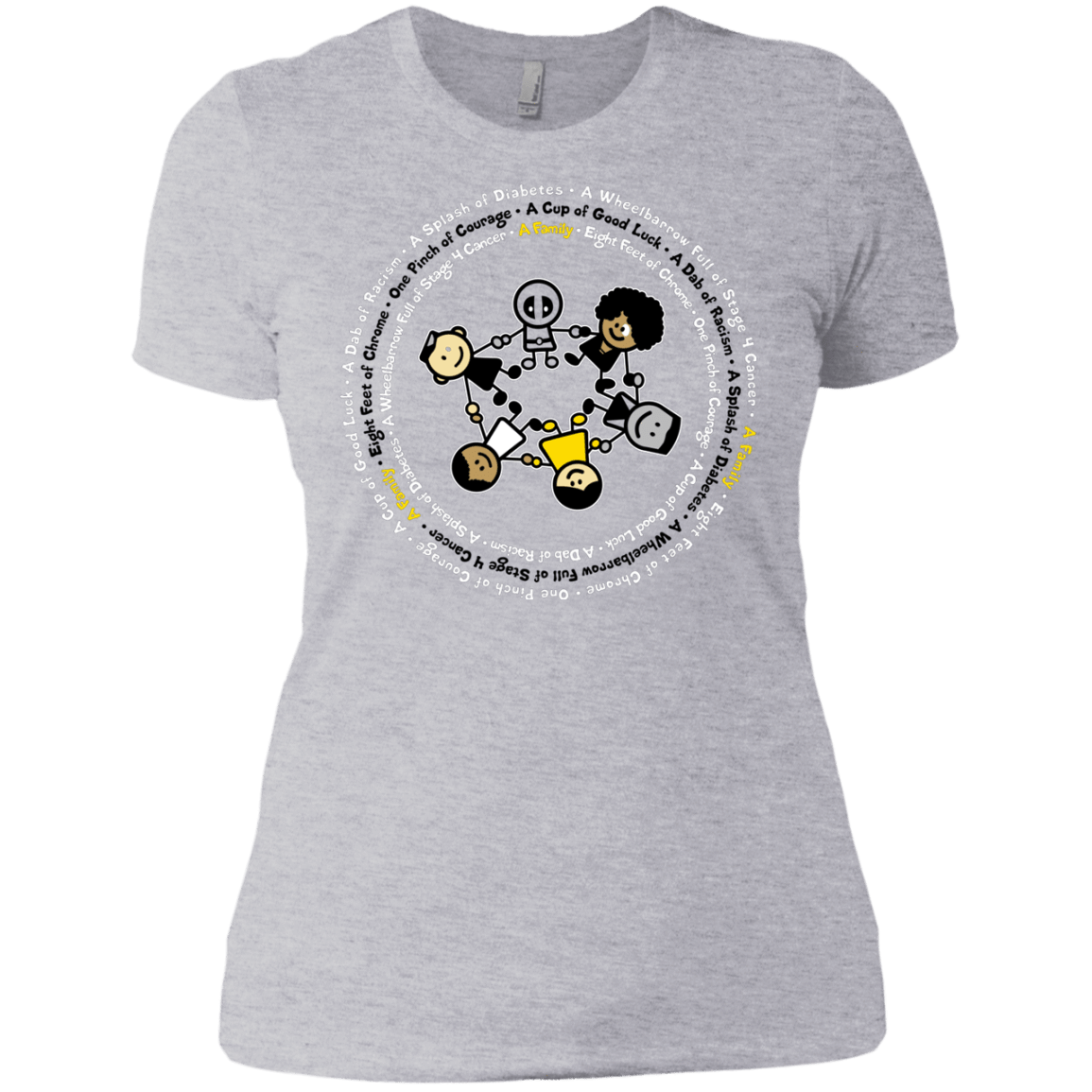 T-Shirts Heather Grey / X-Small Support Family Women's Premium T-Shirt