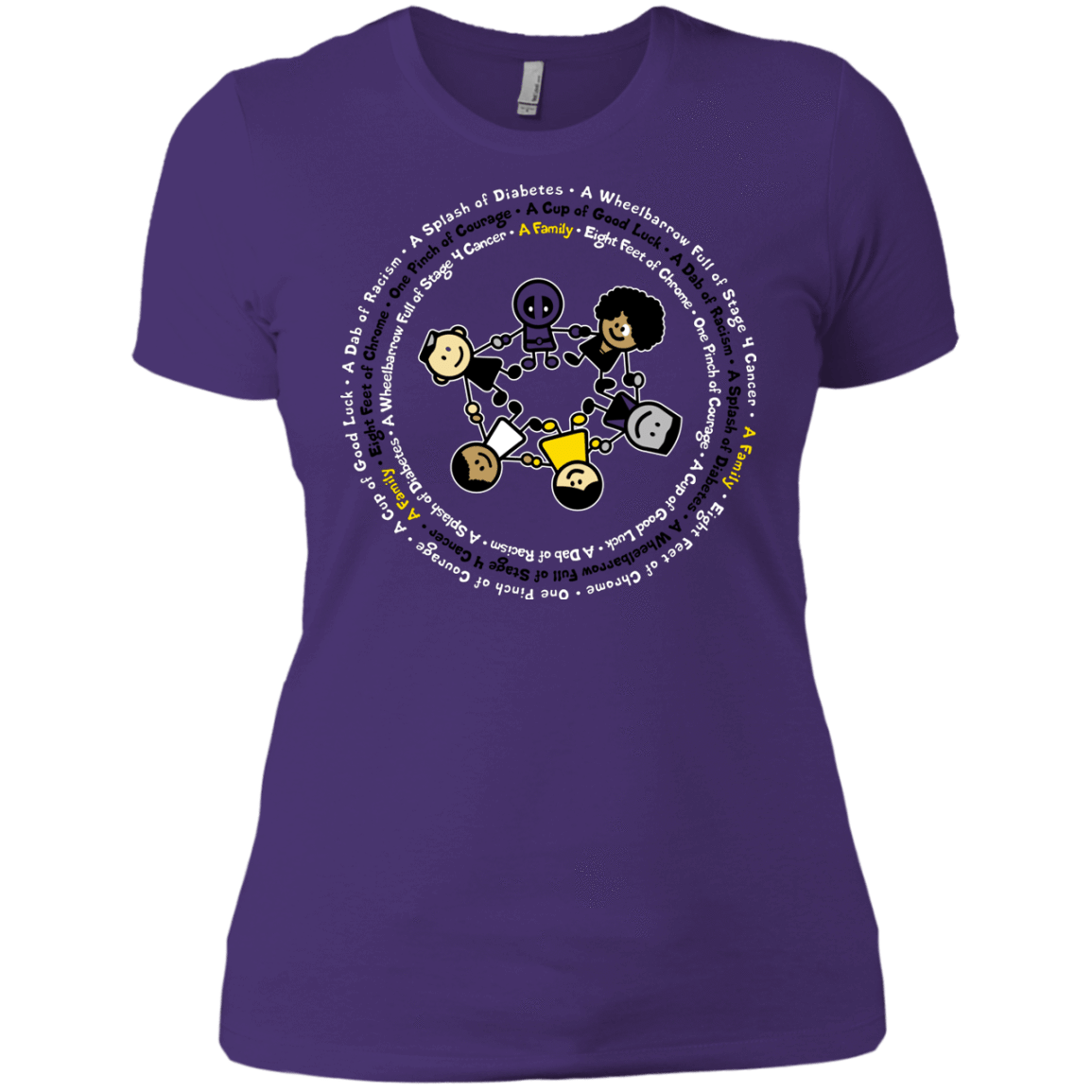 T-Shirts Purple Rush/ / X-Small Support Family Women's Premium T-Shirt