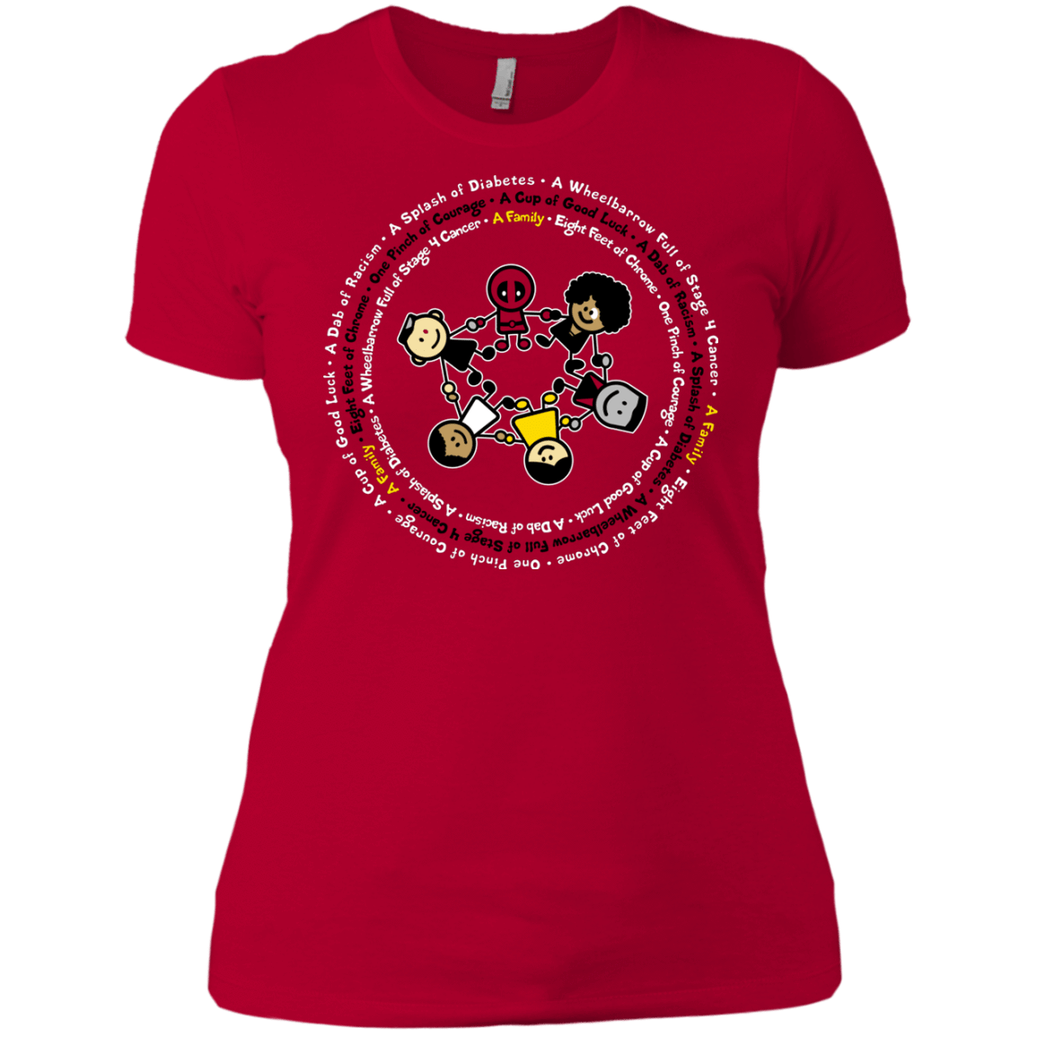 T-Shirts Red / X-Small Support Family Women's Premium T-Shirt