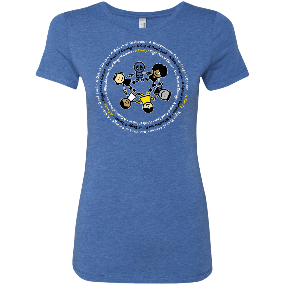 T-Shirts Vintage Royal / S Support Family Women's Triblend T-Shirt