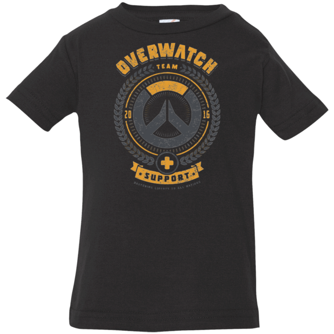 T-Shirts Black / 6 Months Support Team Infant Premium T-Shirt