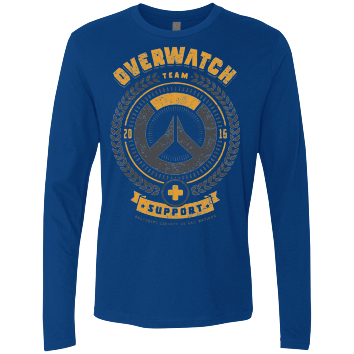 T-Shirts Royal / Small Support Team Men's Premium Long Sleeve