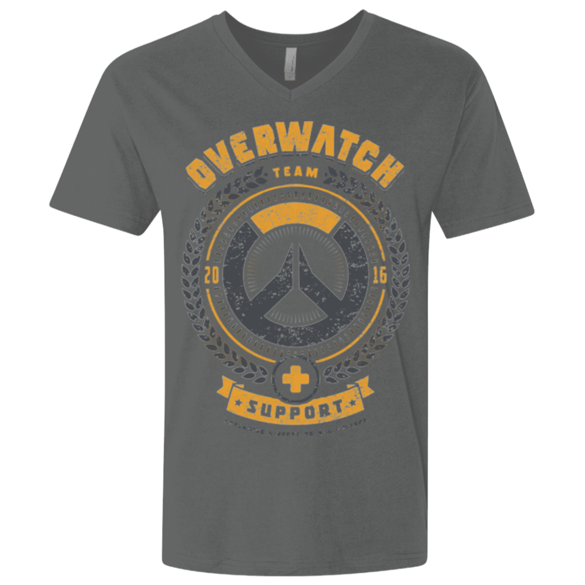 T-Shirts Heavy Metal / X-Small Support Team Men's Premium V-Neck