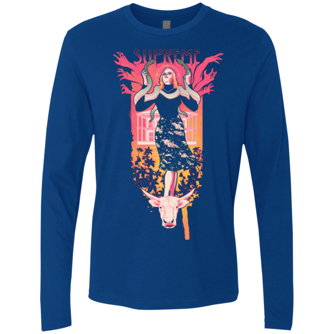 T-Shirts Royal / Small Supreme Men's Premium Long Sleeve