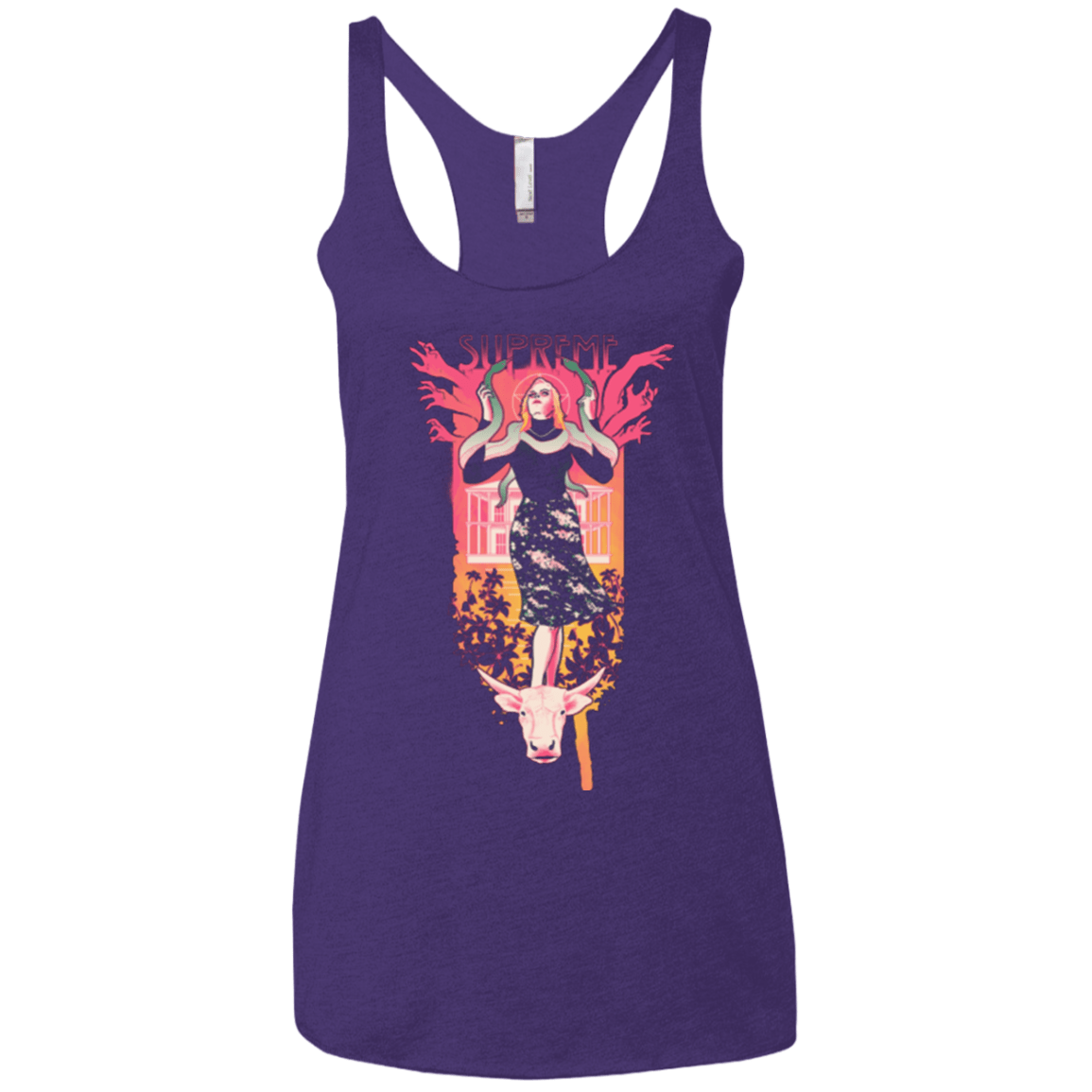 T-Shirts Purple / X-Small Supreme Women's Triblend Racerback Tank