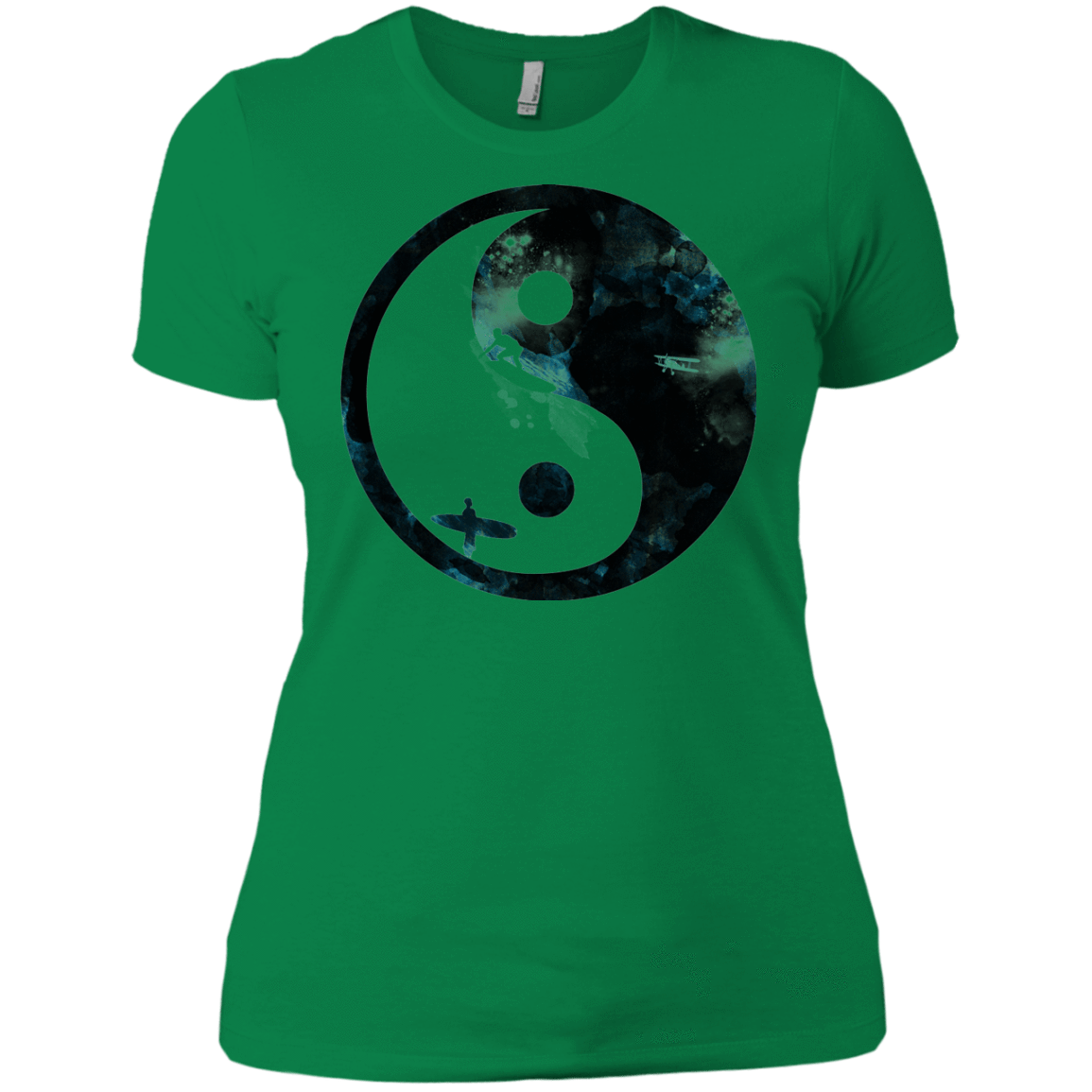 T-Shirts Kelly Green / X-Small Surfin' Women's Premium T-Shirt