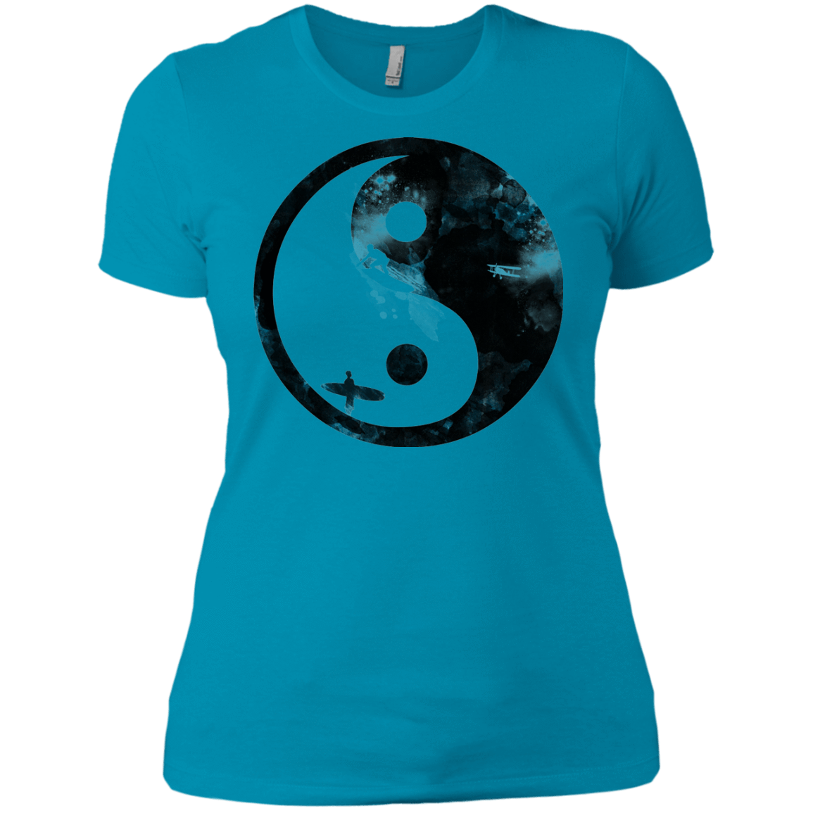 T-Shirts Turquoise / X-Small Surfin' Women's Premium T-Shirt