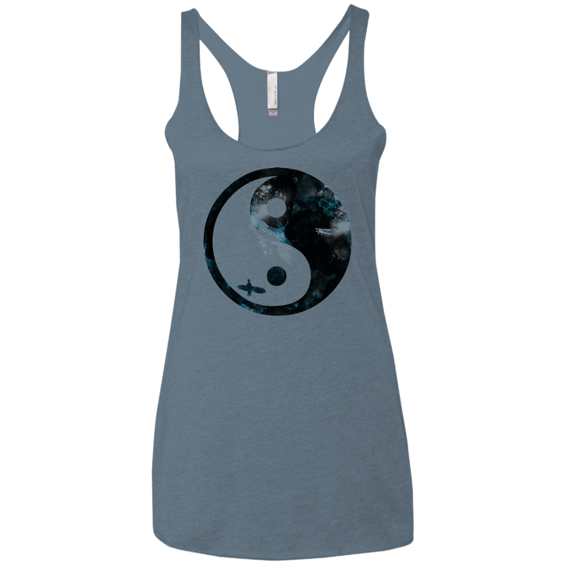 Surfin' Women's Triblend Racerback Tank