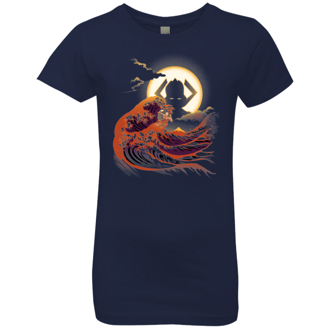 T-Shirts Midnight Navy / YXS Surfing With The Alien Girls Premium T-Shirt