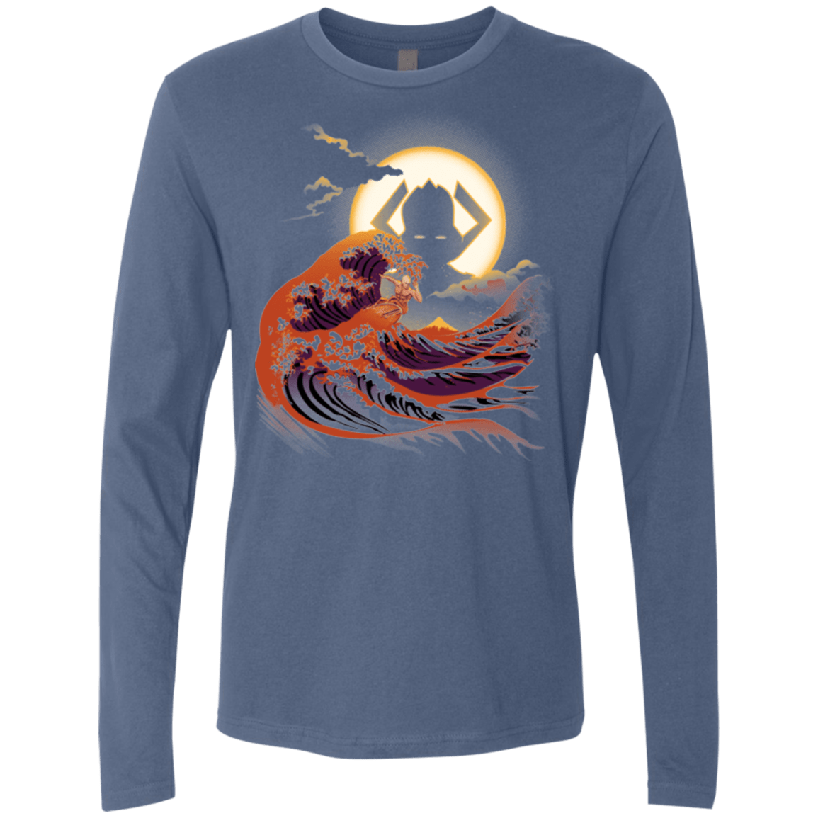 Surfing With The Alien Men's Premium Long Sleeve