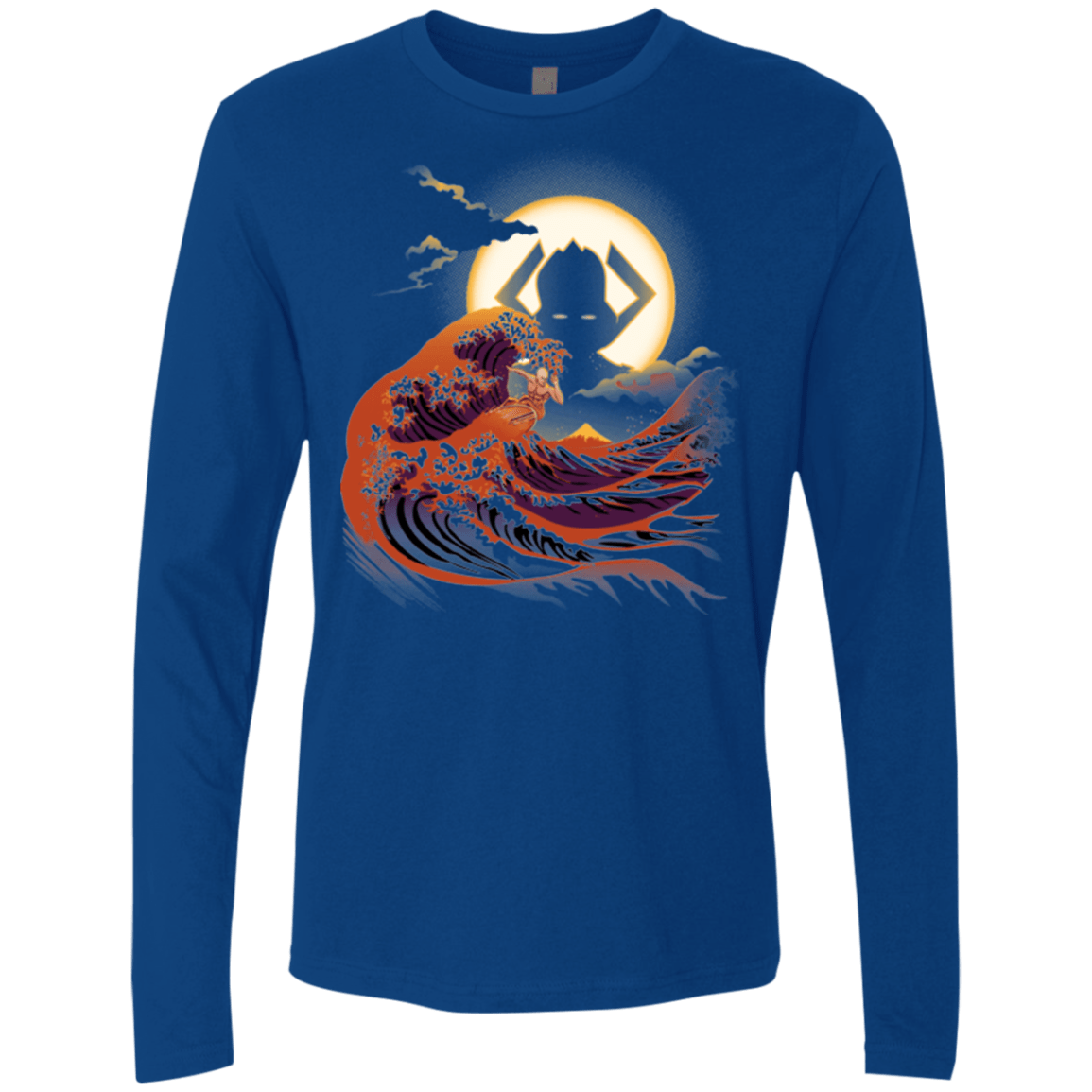Surfing With The Alien Men's Premium Long Sleeve