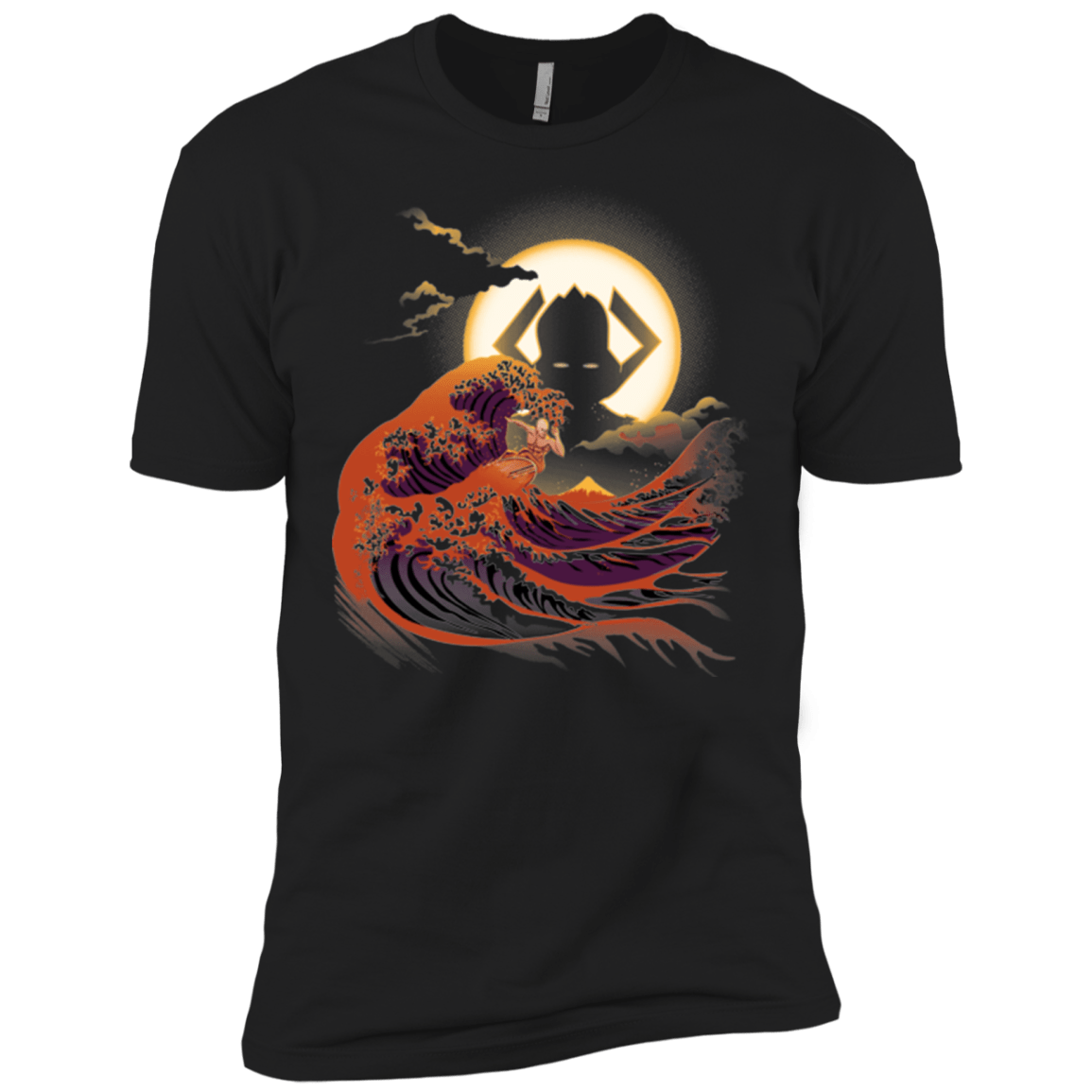 T-Shirts Black / X-Small Surfing With The Alien Men's Premium T-Shirt