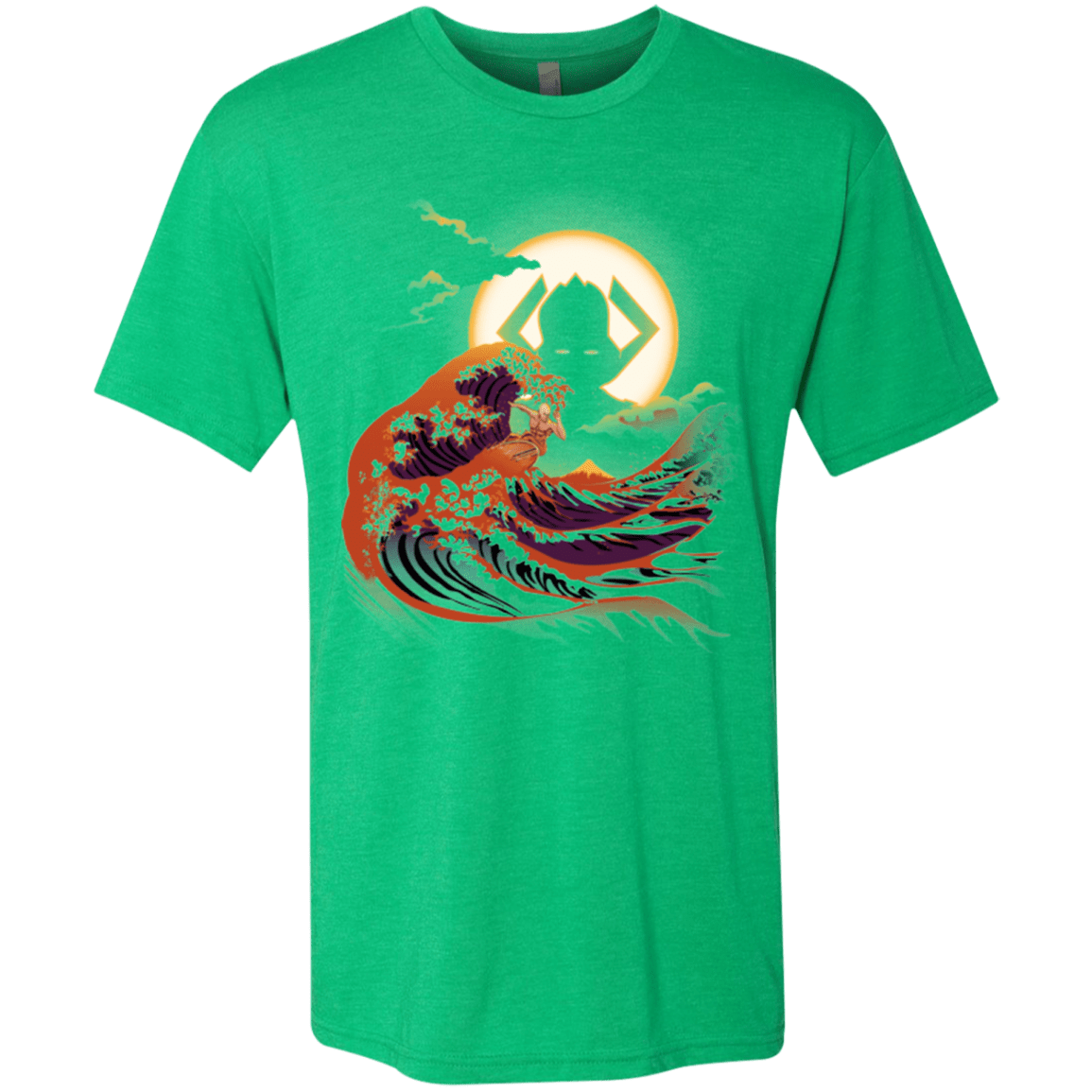 T-Shirts Envy / Small Surfing With The Alien Men's Triblend T-Shirt