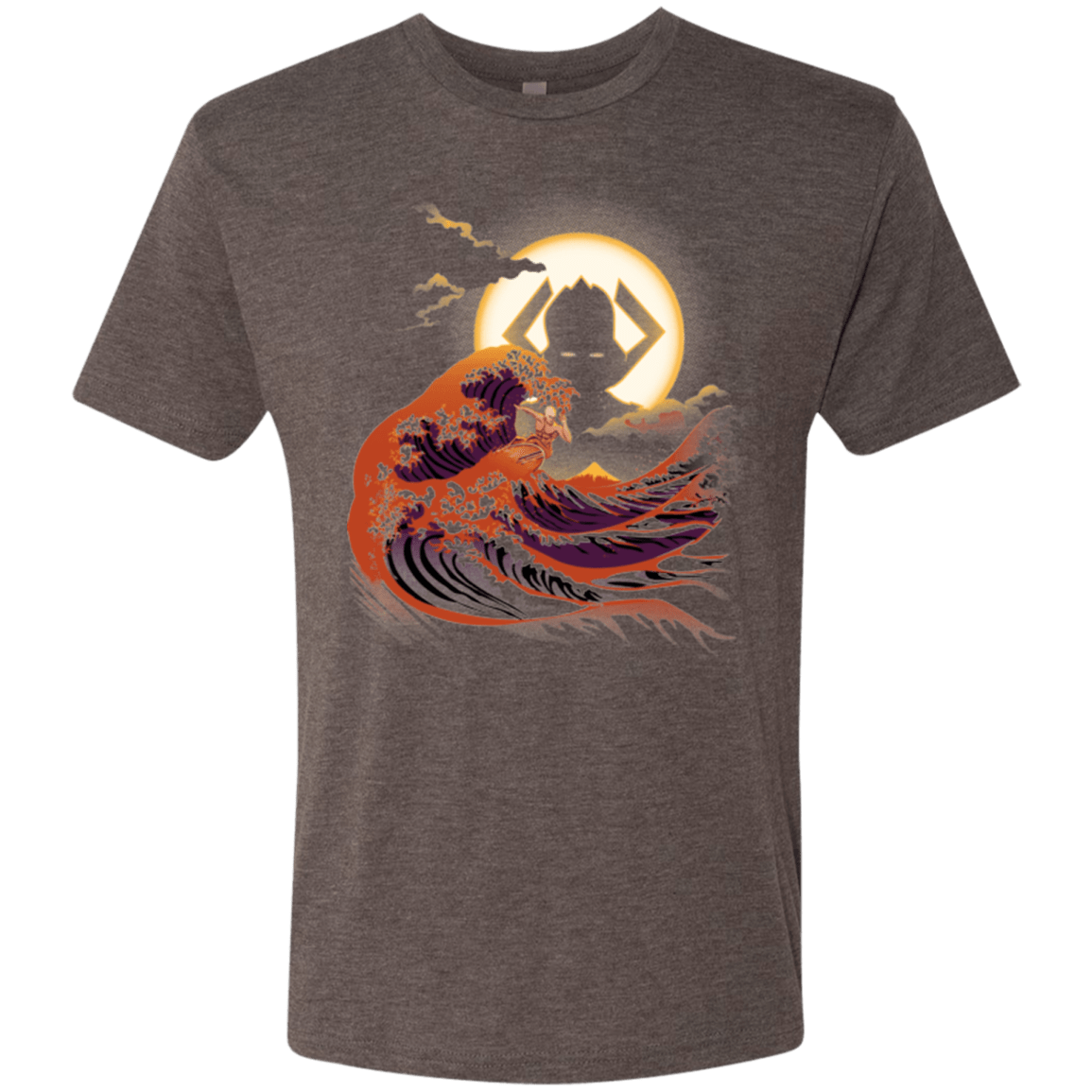 T-Shirts Macchiato / Small Surfing With The Alien Men's Triblend T-Shirt