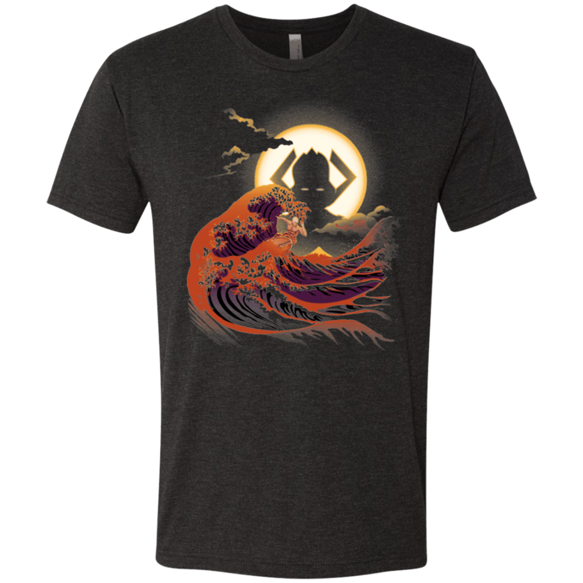 T-Shirts Vintage Black / Small Surfing With The Alien Men's Triblend T-Shirt