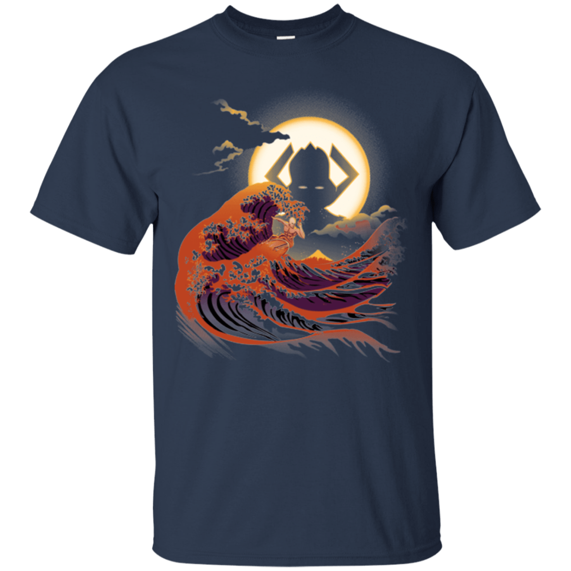 T-Shirts Navy / Small Surfing With The Alien T-Shirt