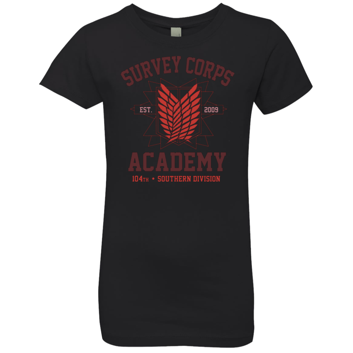 T-Shirts Black / YXS Survey Corps Academy Girls Premium T-Shirt