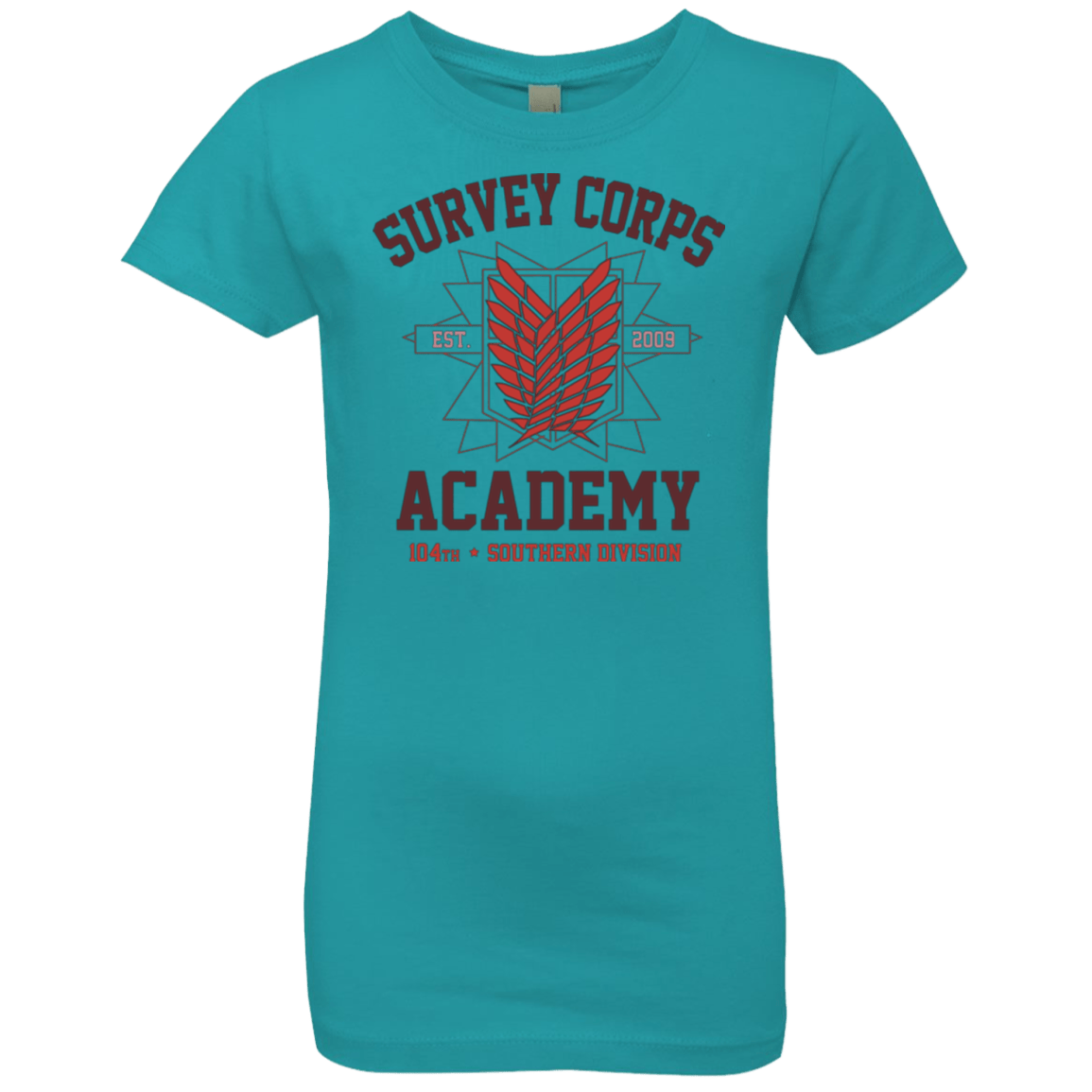 T-Shirts Tahiti Blue / YXS Survey Corps Academy Girls Premium T-Shirt