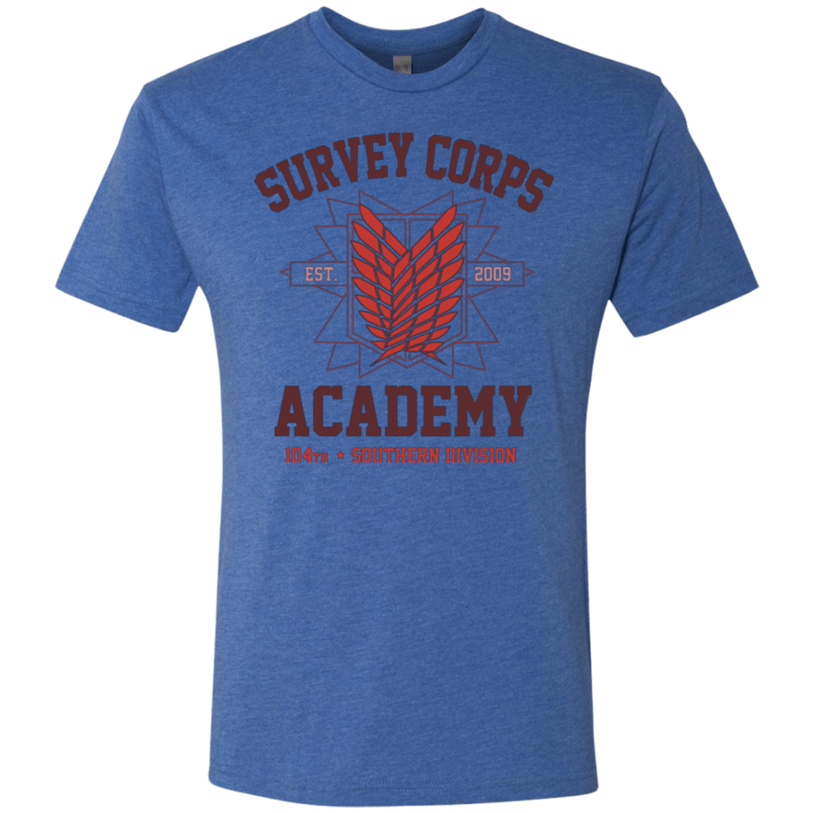 T-Shirts Vintage Royal / Small Survey Corps Academy Men's Triblend T-Shirt