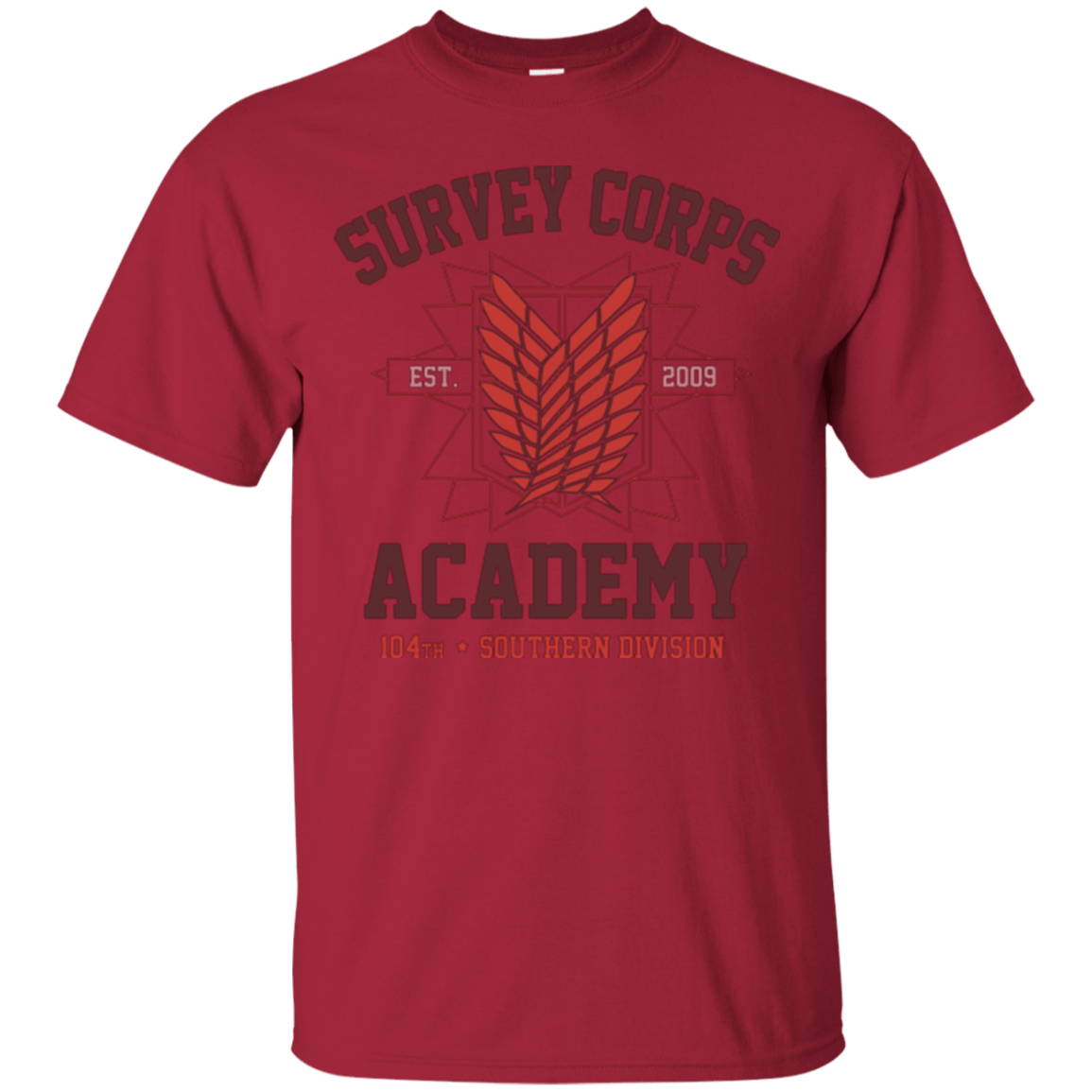T-Shirts Cardinal / Small Survey Corps Academy T-Shirt