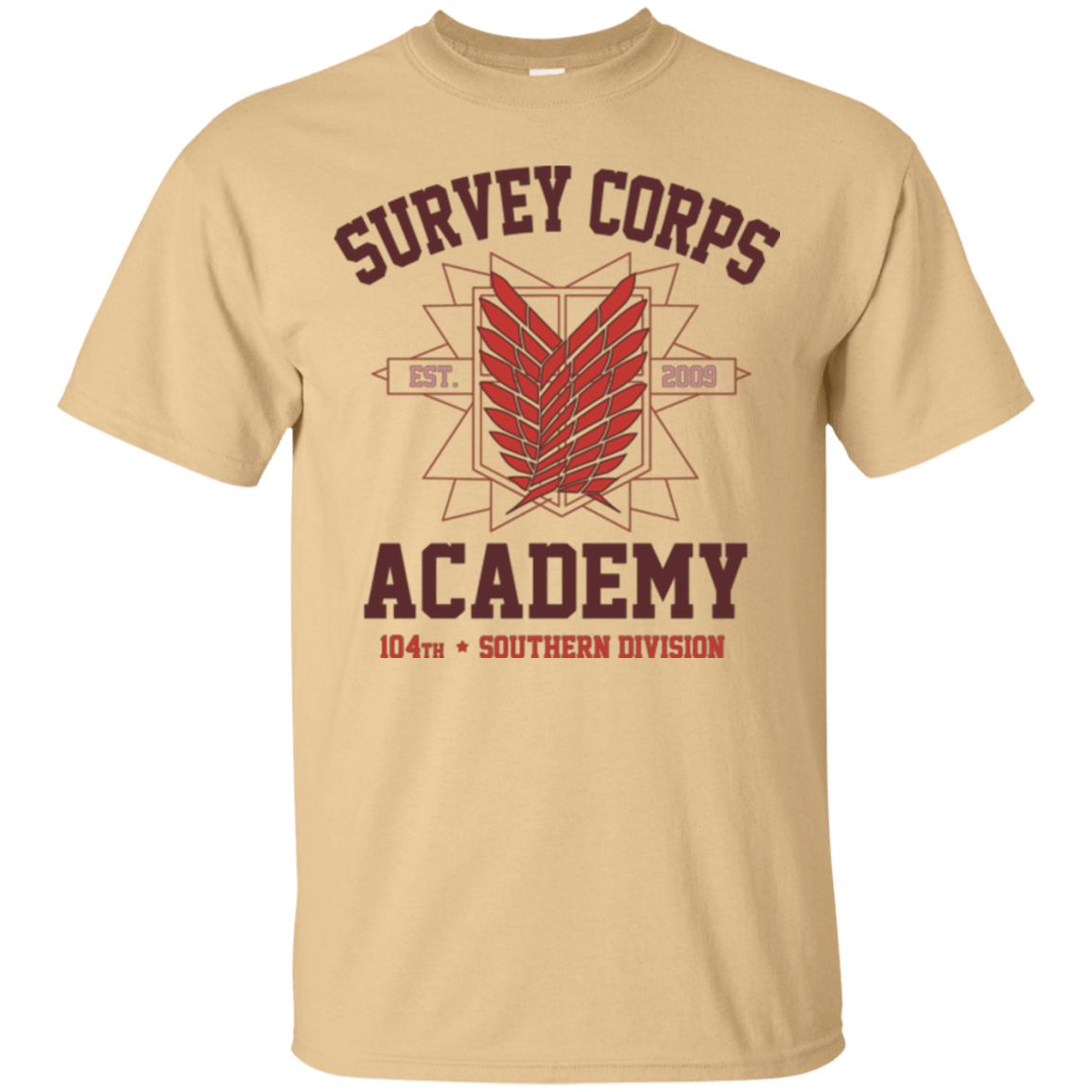T-Shirts Vegas Gold / Small Survey Corps Academy T-Shirt