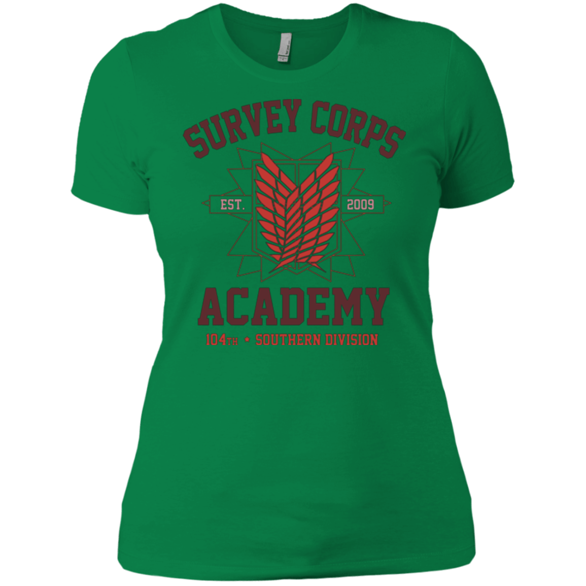 T-Shirts Kelly Green / X-Small Survey Corps Academy Women's Premium T-Shirt