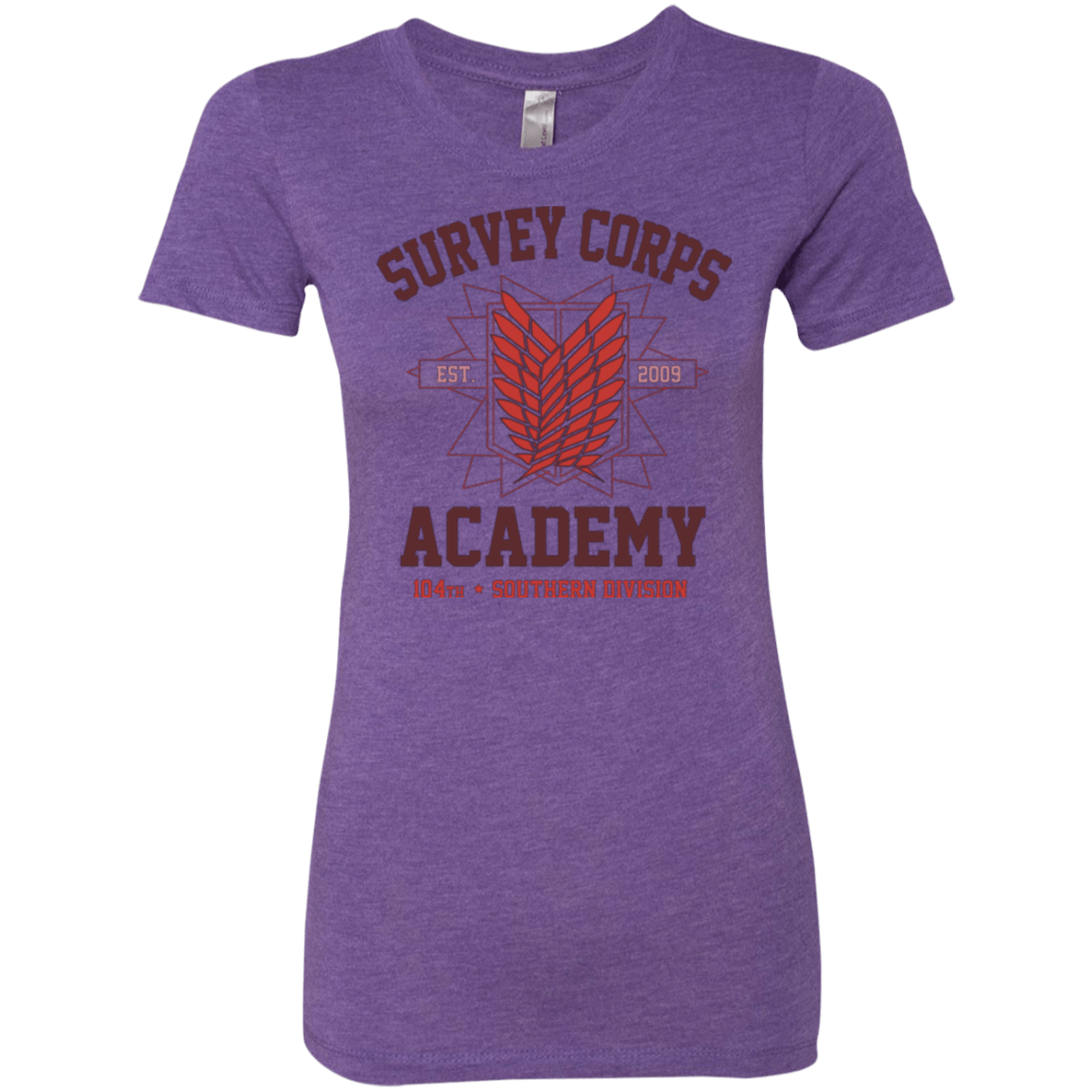 T-Shirts Purple Rush / Small Survey Corps Academy Women's Triblend T-Shirt