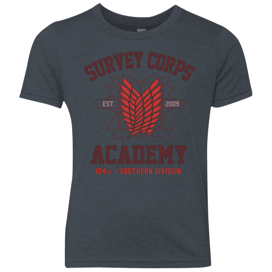 T-Shirts Vintage Navy / YXS Survey Corps Academy Youth Triblend T-Shirt