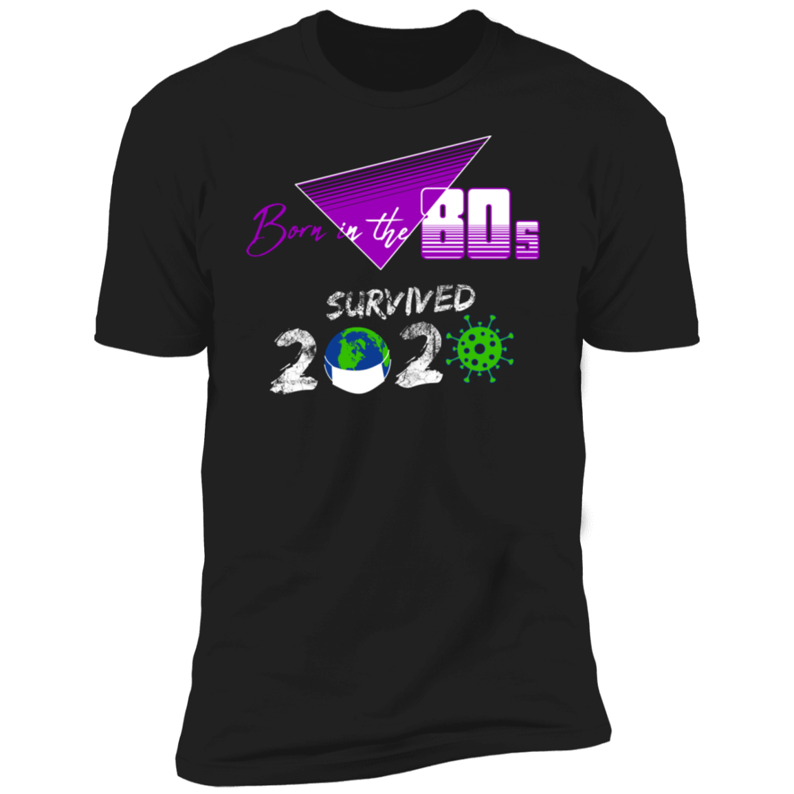 T-Shirts Black / X-Small Survived Since The 80s Men's Premium T-Shirt