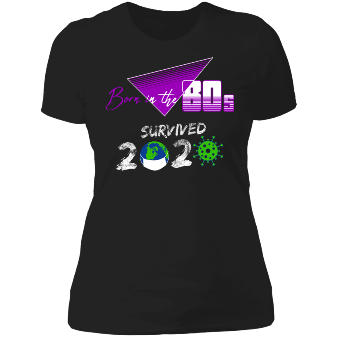 T-Shirts Black / X-Small Survived Since The 80s Women's Premium T-Shirt