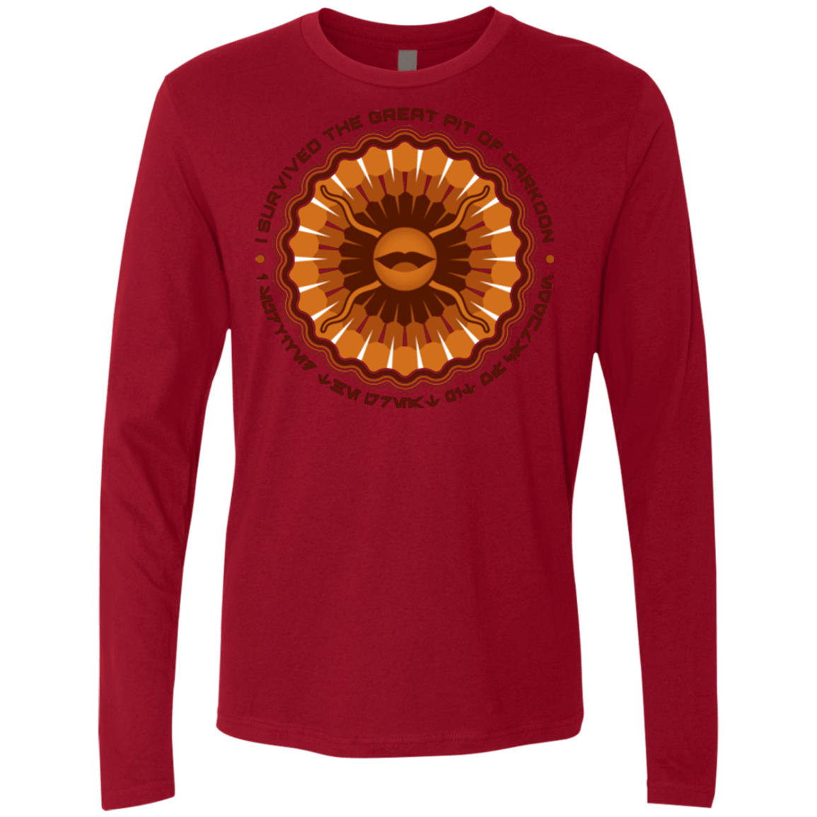 T-Shirts Cardinal / Small Surviving The Sarlacc Men's Premium Long Sleeve