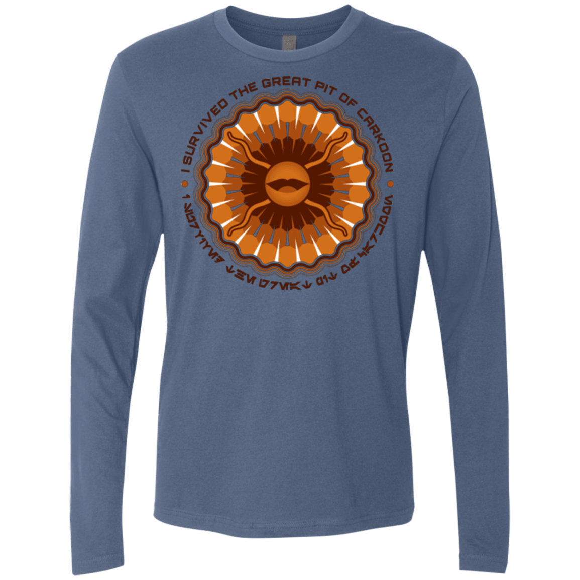 T-Shirts Indigo / Small Surviving The Sarlacc Men's Premium Long Sleeve