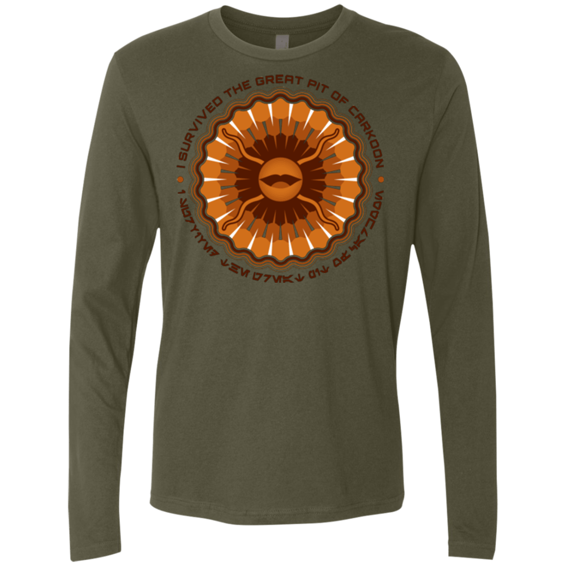 T-Shirts Military Green / Small Surviving The Sarlacc Men's Premium Long Sleeve