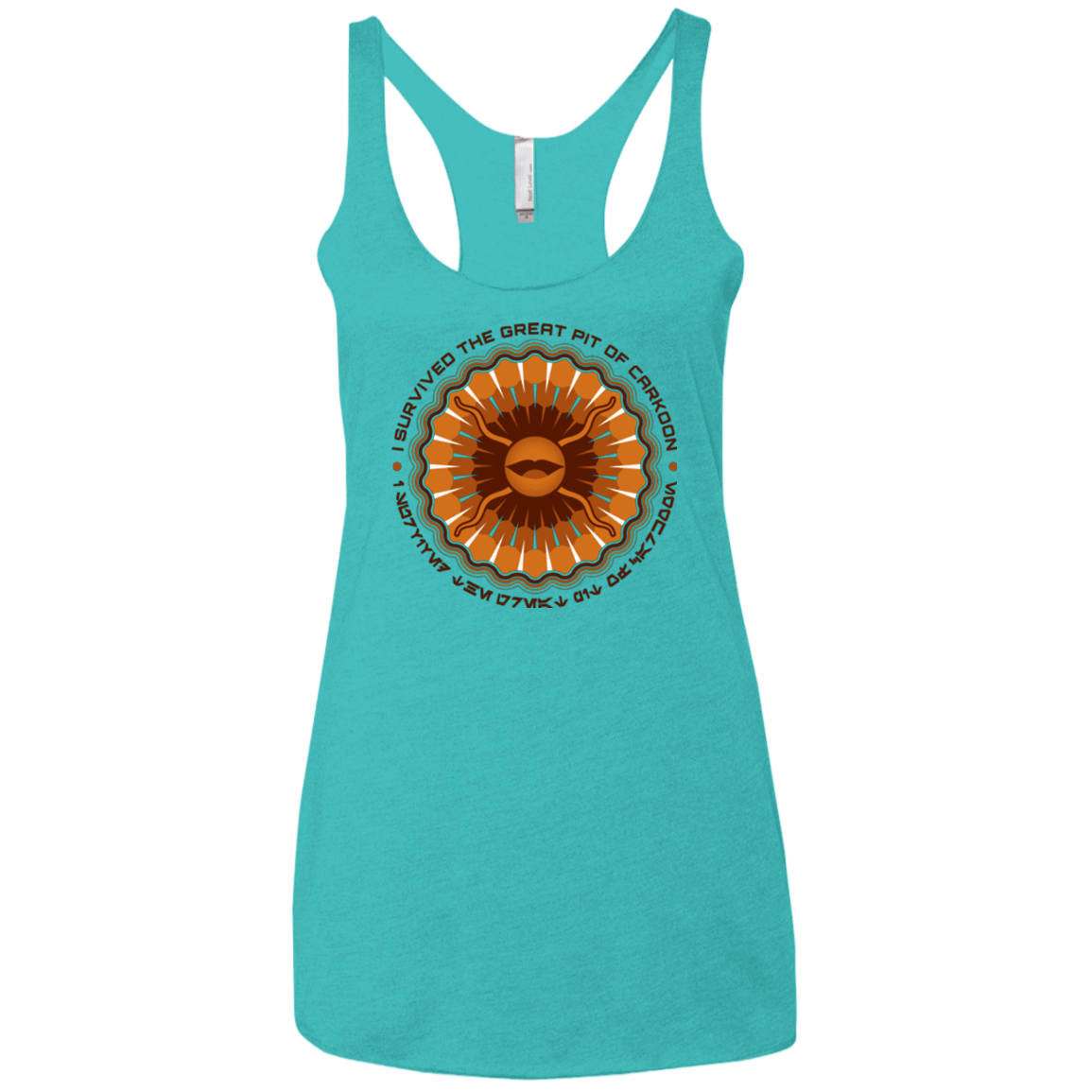 T-Shirts Tahiti Blue / X-Small Surviving The Sarlacc Women's Triblend Racerback Tank