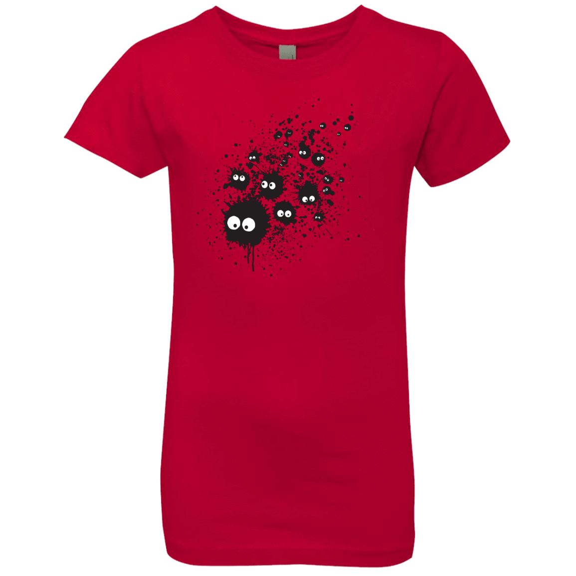 T-Shirts Red / YXS Susuwatari Ink Girls Premium T-Shirt