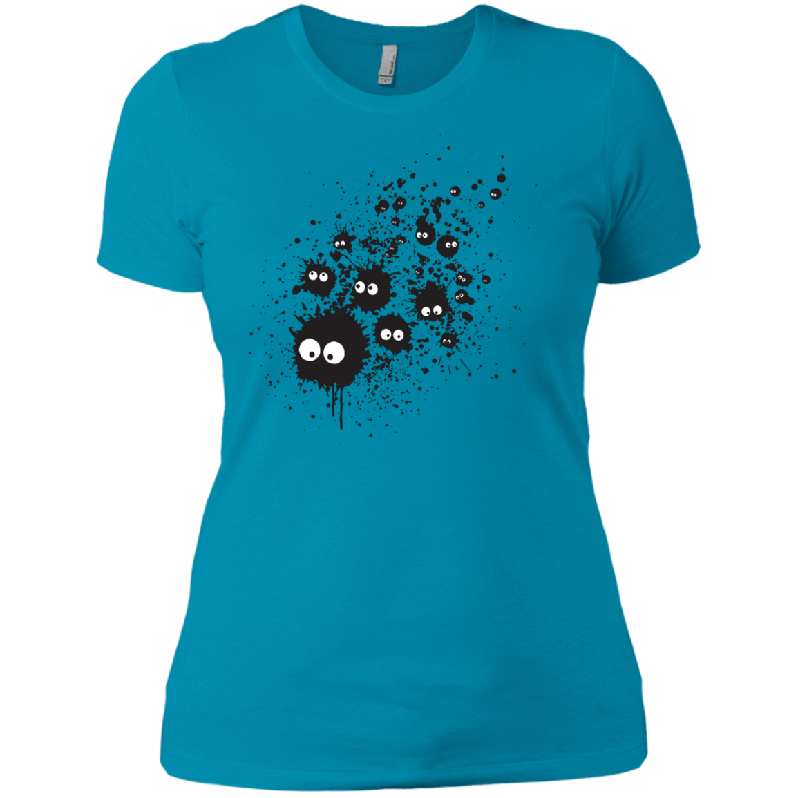 T-Shirts Turquoise / X-Small Susuwatari Ink Women's Premium T-Shirt