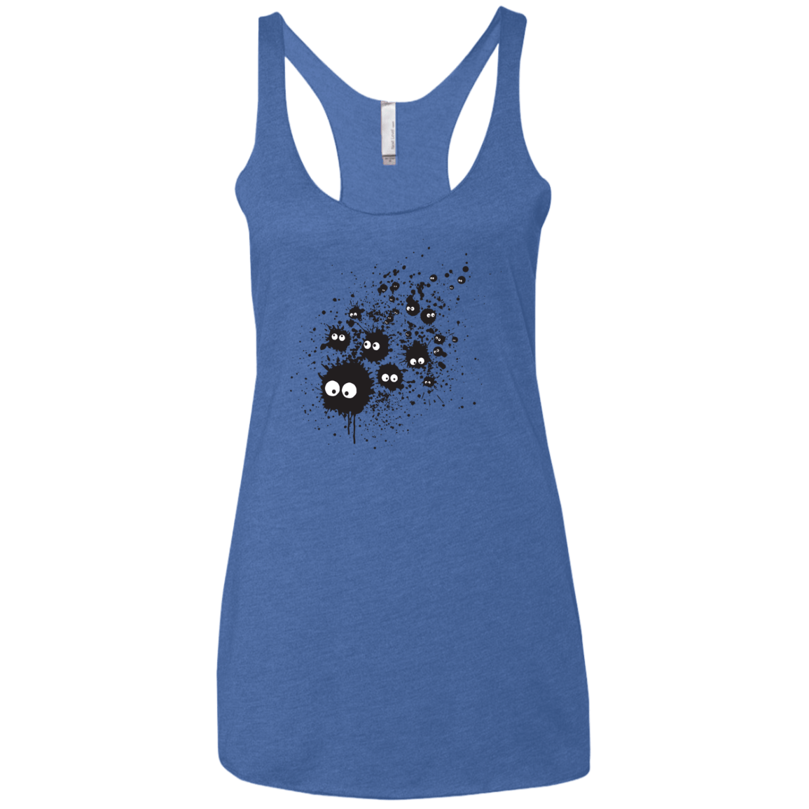 Susuwatari Ink Women's Triblend Racerback Tank