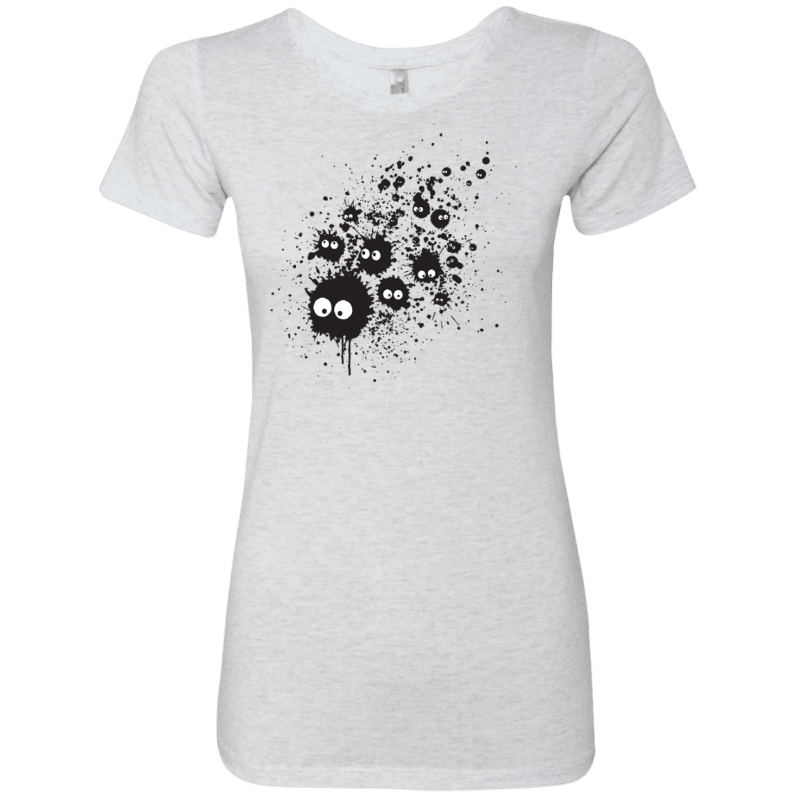 T-Shirts Heather White / S Susuwatari Ink Women's Triblend T-Shirt
