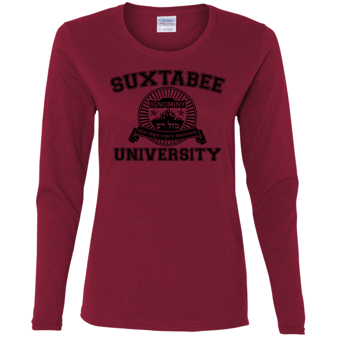 T-Shirts Cardinal / S SUX2BU Women's Long Sleeve T-Shirt