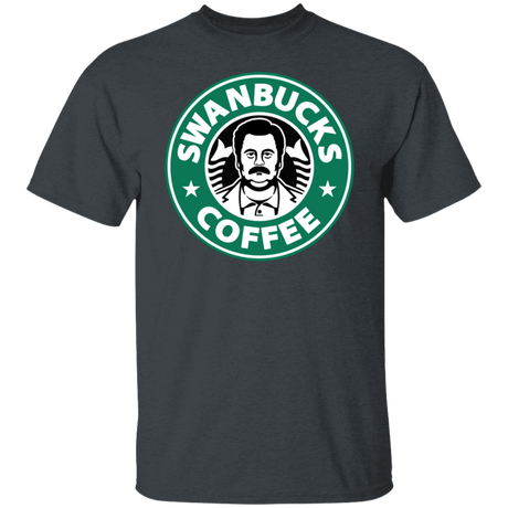 T-Shirts Dark Heather / S Swanbucks Coffee T-Shirt
