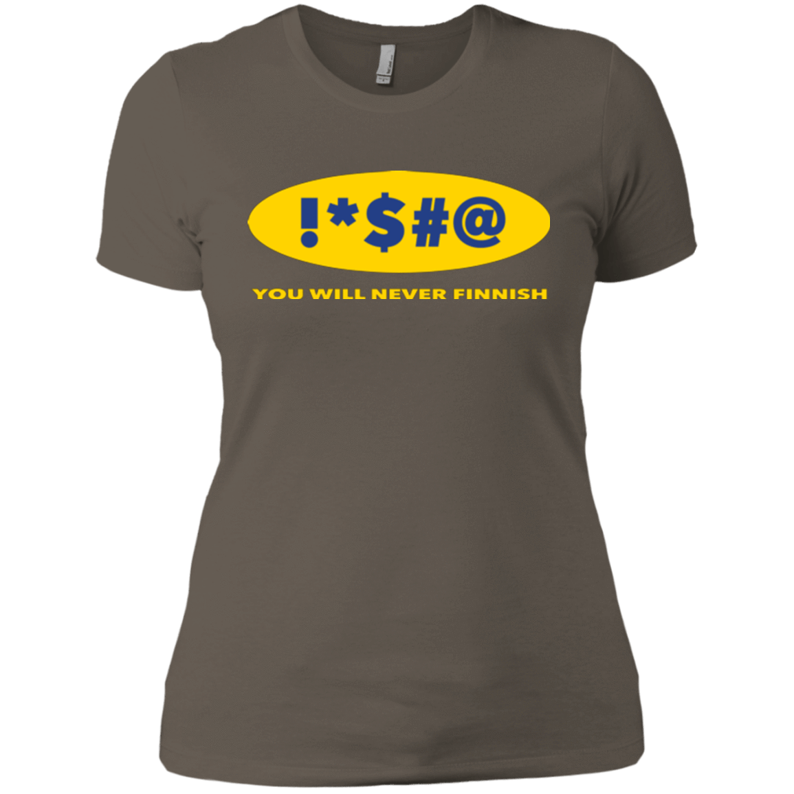 T-Shirts Warm Grey / X-Small Swearing Never Finnish Women's Premium T-Shirt