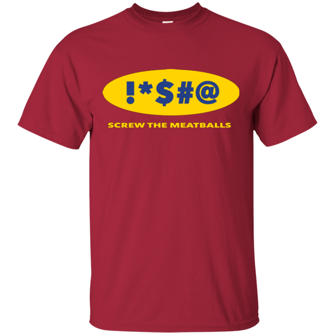 T-Shirts Cardinal / Small Swearing Screw The Meatballs T-Shirt