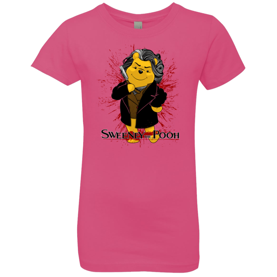 T-Shirts Hot Pink / YXS Sweeney the Pooh Girls Premium T-Shirt
