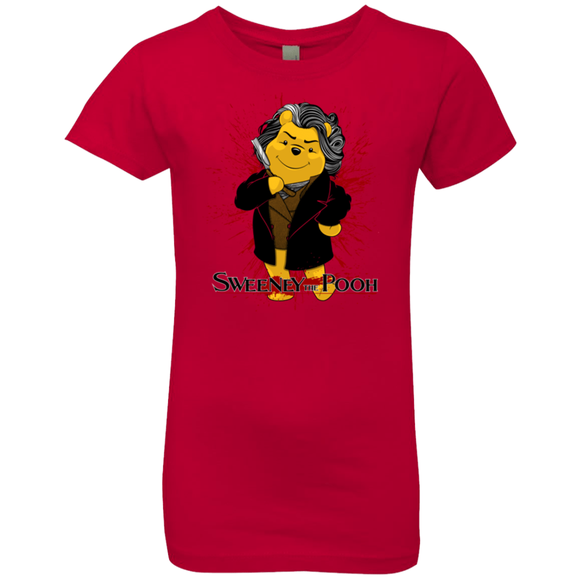 T-Shirts Red / YXS Sweeney the Pooh Girls Premium T-Shirt