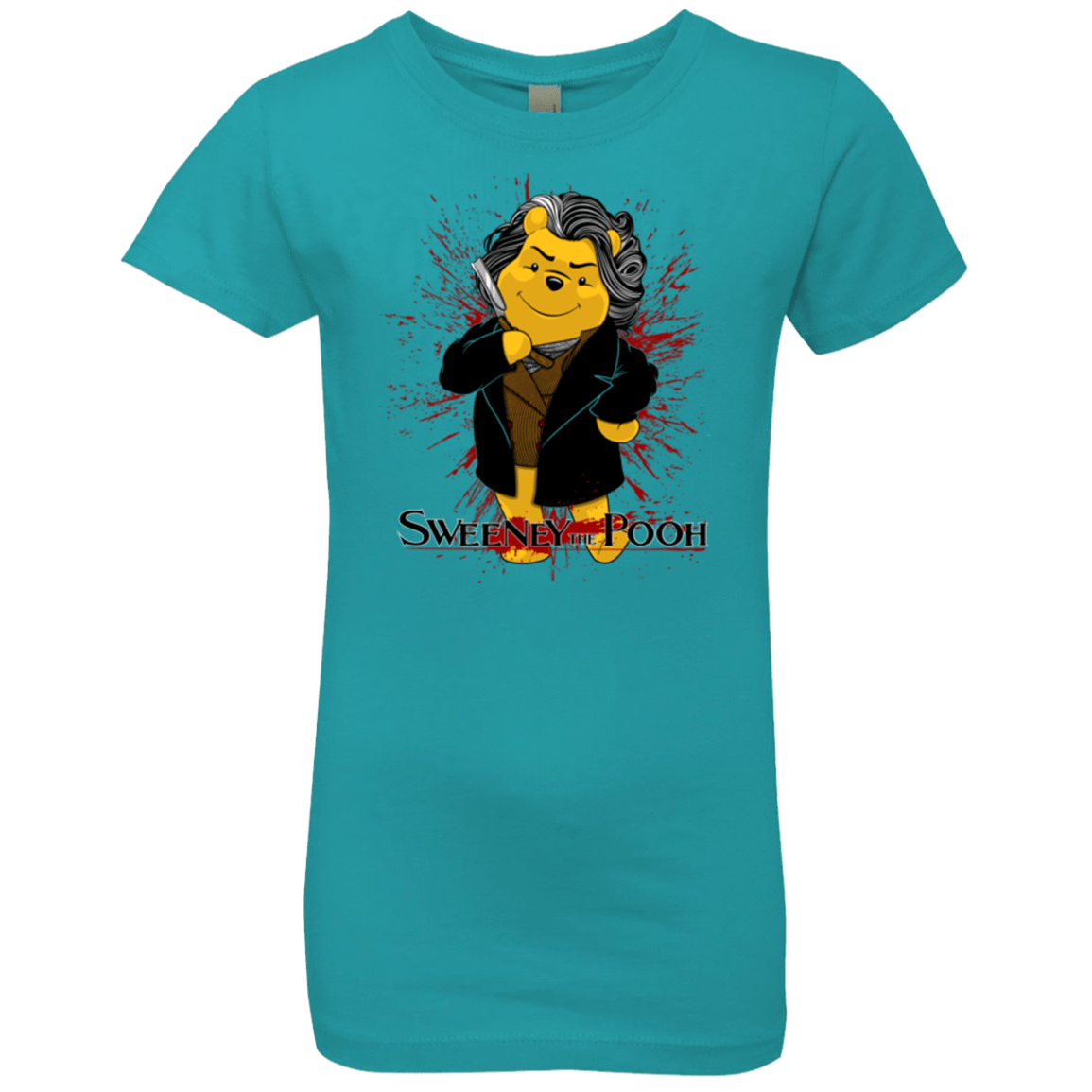 T-Shirts Tahiti Blue / YXS Sweeney the Pooh Girls Premium T-Shirt